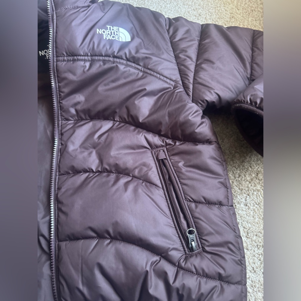 Women the North Face 2000 Jacket puffer coat Brown Small - Picture 4 of 4
